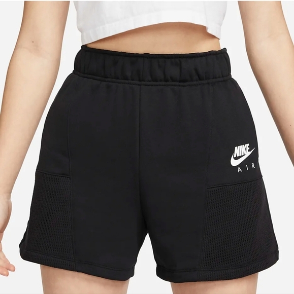 Womens Nike Fleece Shorts Size Extra Large Black - Picture 2 of 15